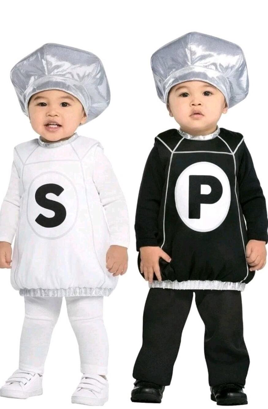 Salt Pepper Shaker Costume Halloween Costume Twins 12 Months Matching Infant